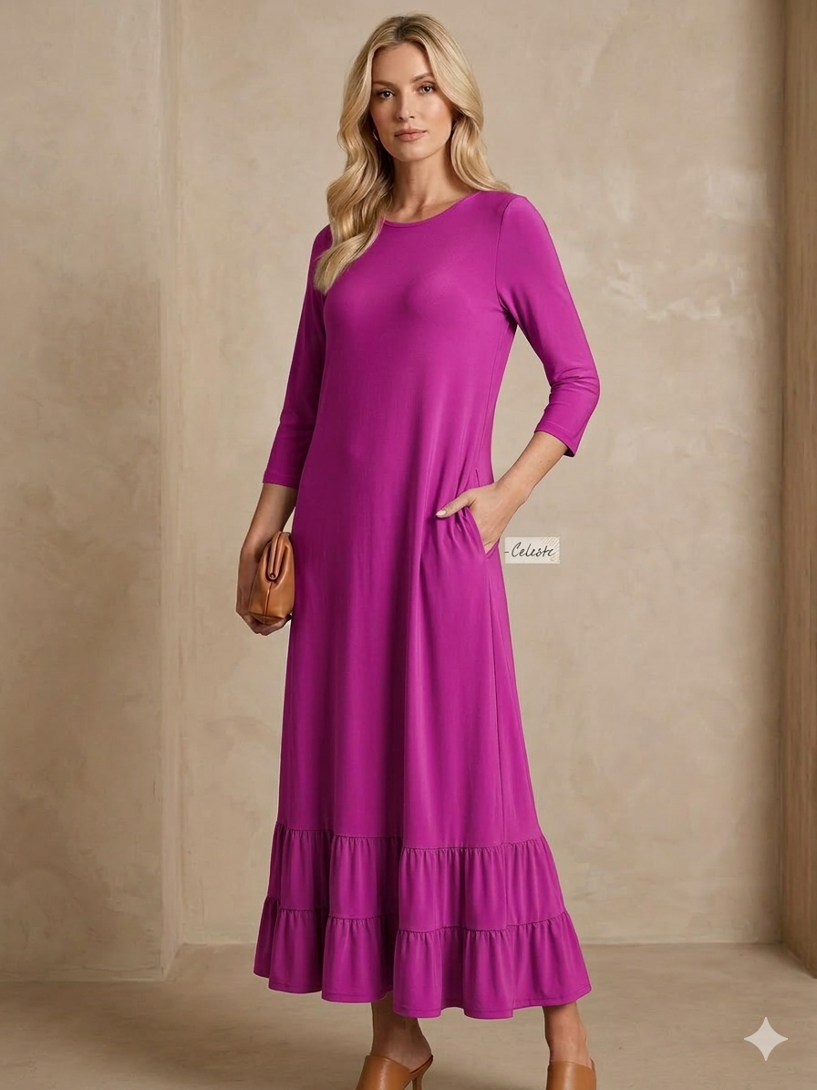 Opal Dress-Magenta
