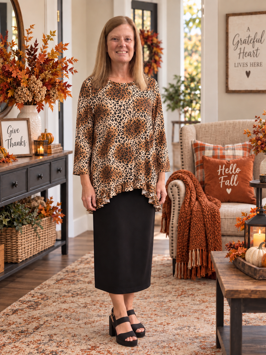 Macy-Animal Print Tunic