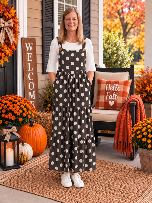 Sabrina Ribbed Overall Jumper Dress