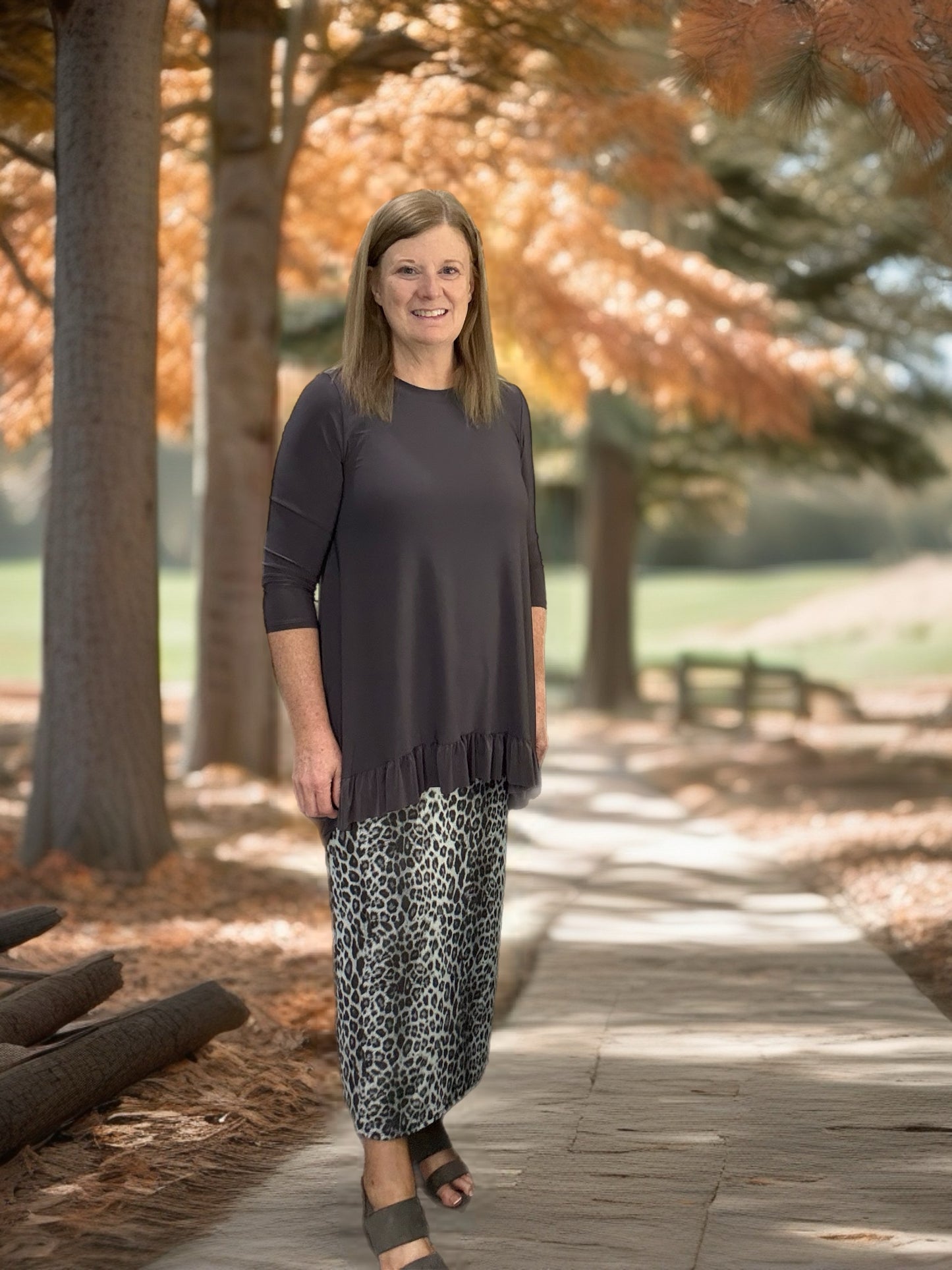 Grey Leopard 32"/33" & 27"/29"Skirt
