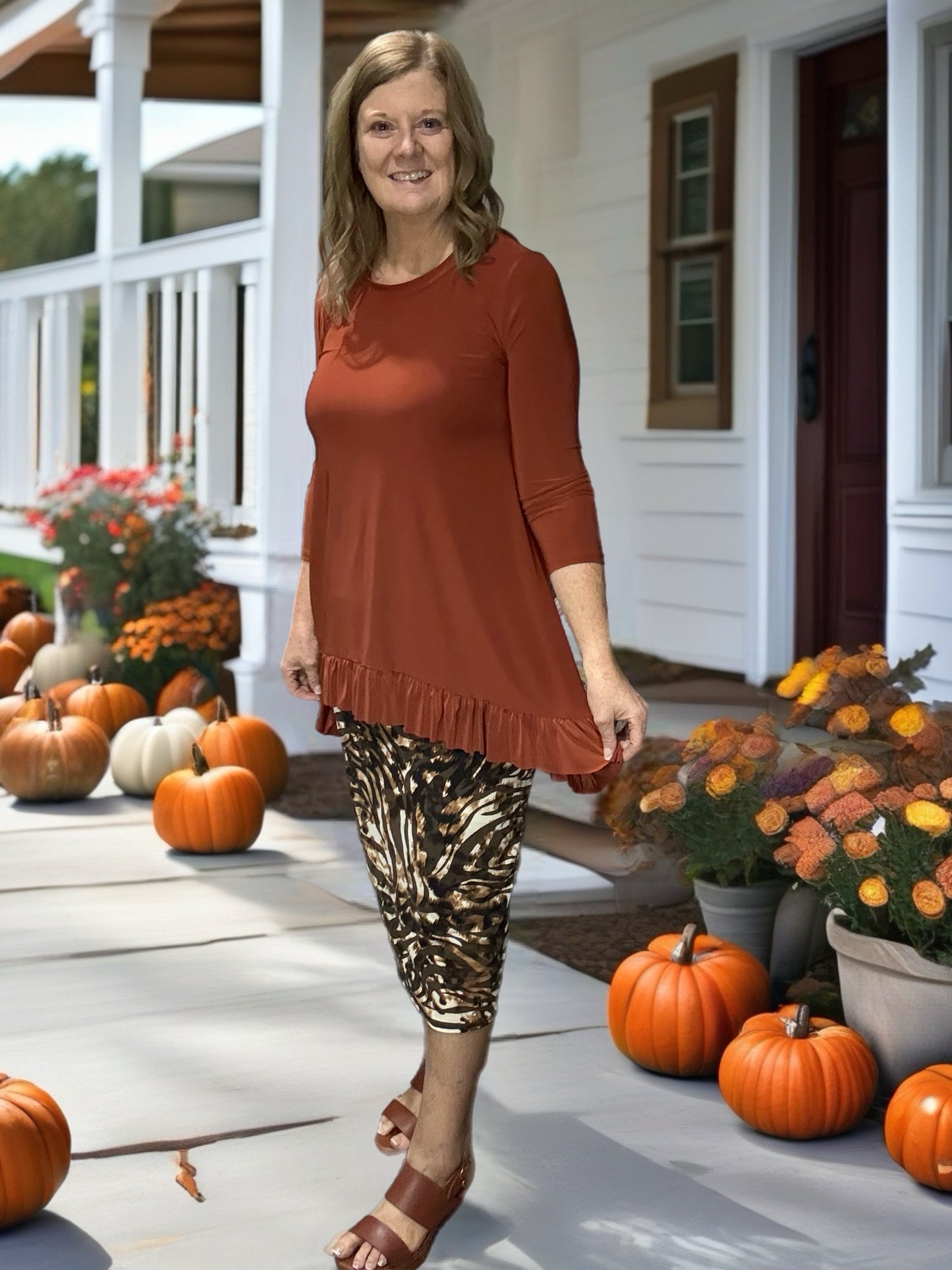 Brown Zebra Skirt 27"/29"