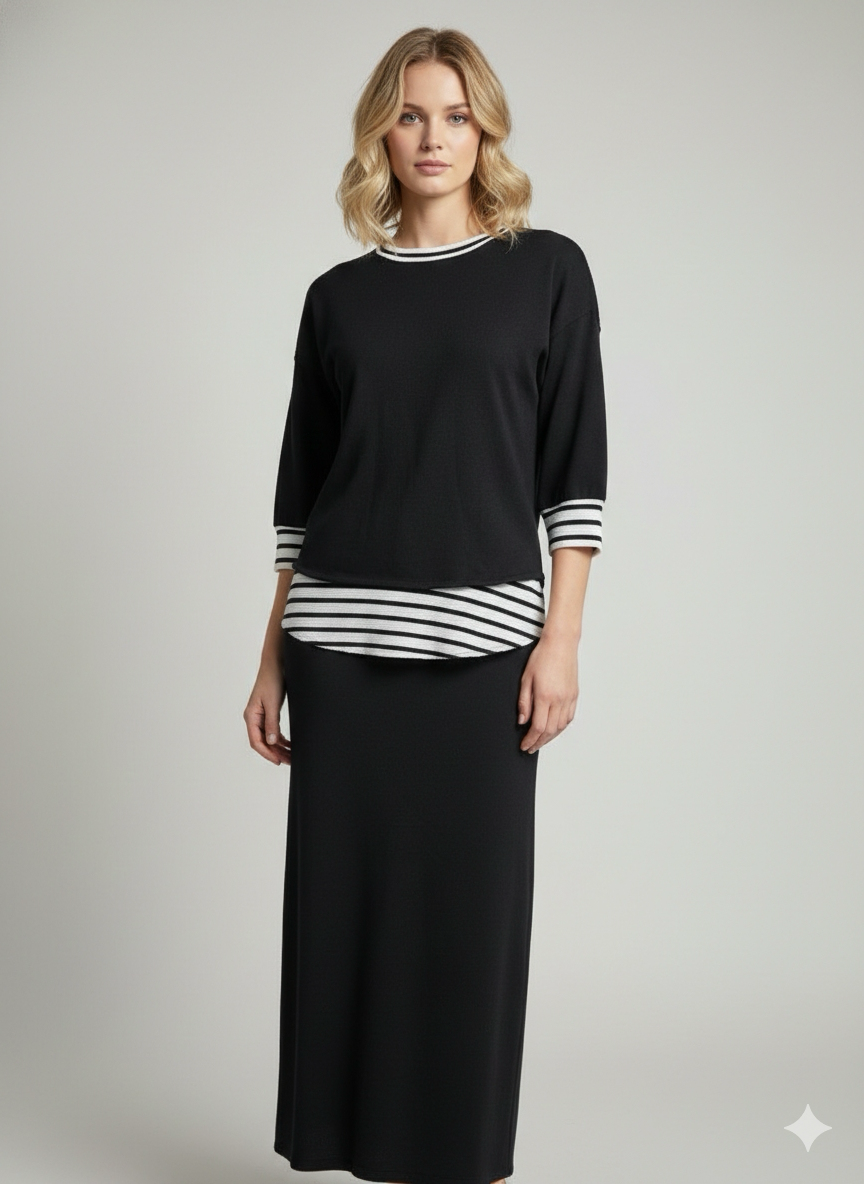 French Terry Skirt Set-Final Sale No Returns or Exchanges