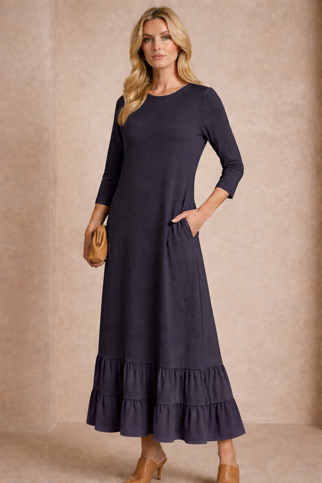 Opal Dress-Charcoal