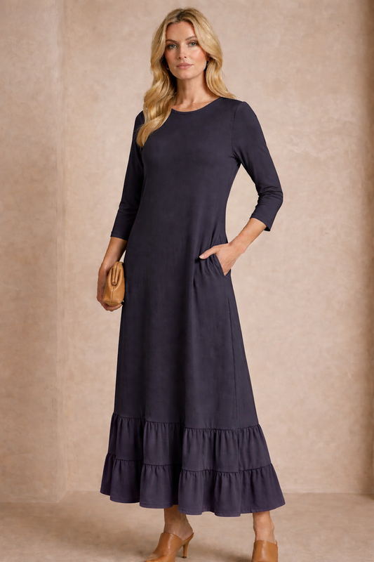 Opal Dress-Charcoal
