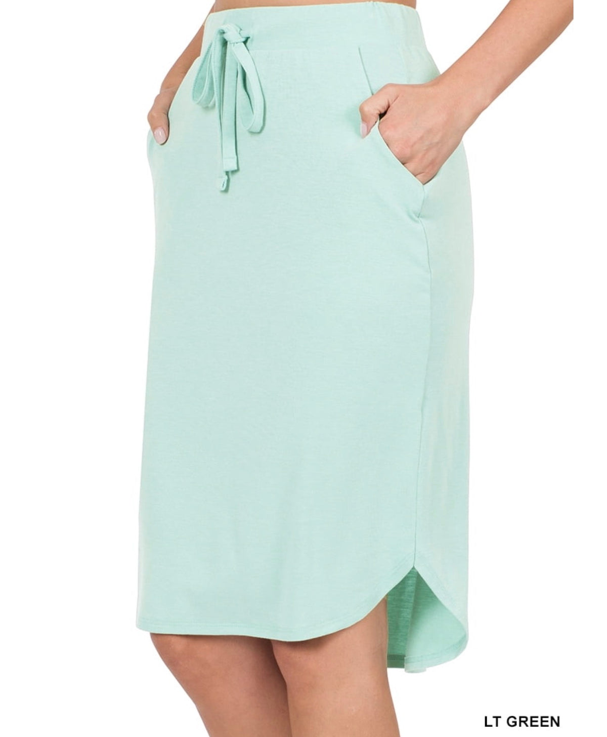 Zenana Tulip Hem Skirt-Final Sale