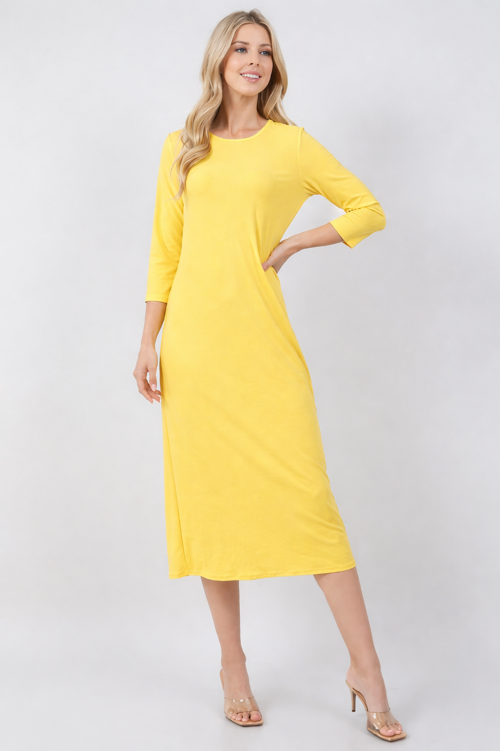 Layering Dress-3/4 Sleeve-9 Colors