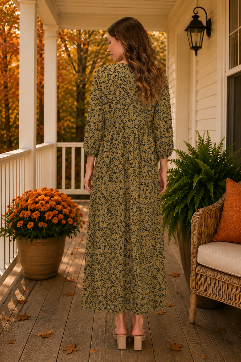 Crystal Fall Leopard Dress-2 Colors