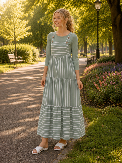 Sabrina Overall Jumper Dress-Sage Small-Large arriving 8/11/26