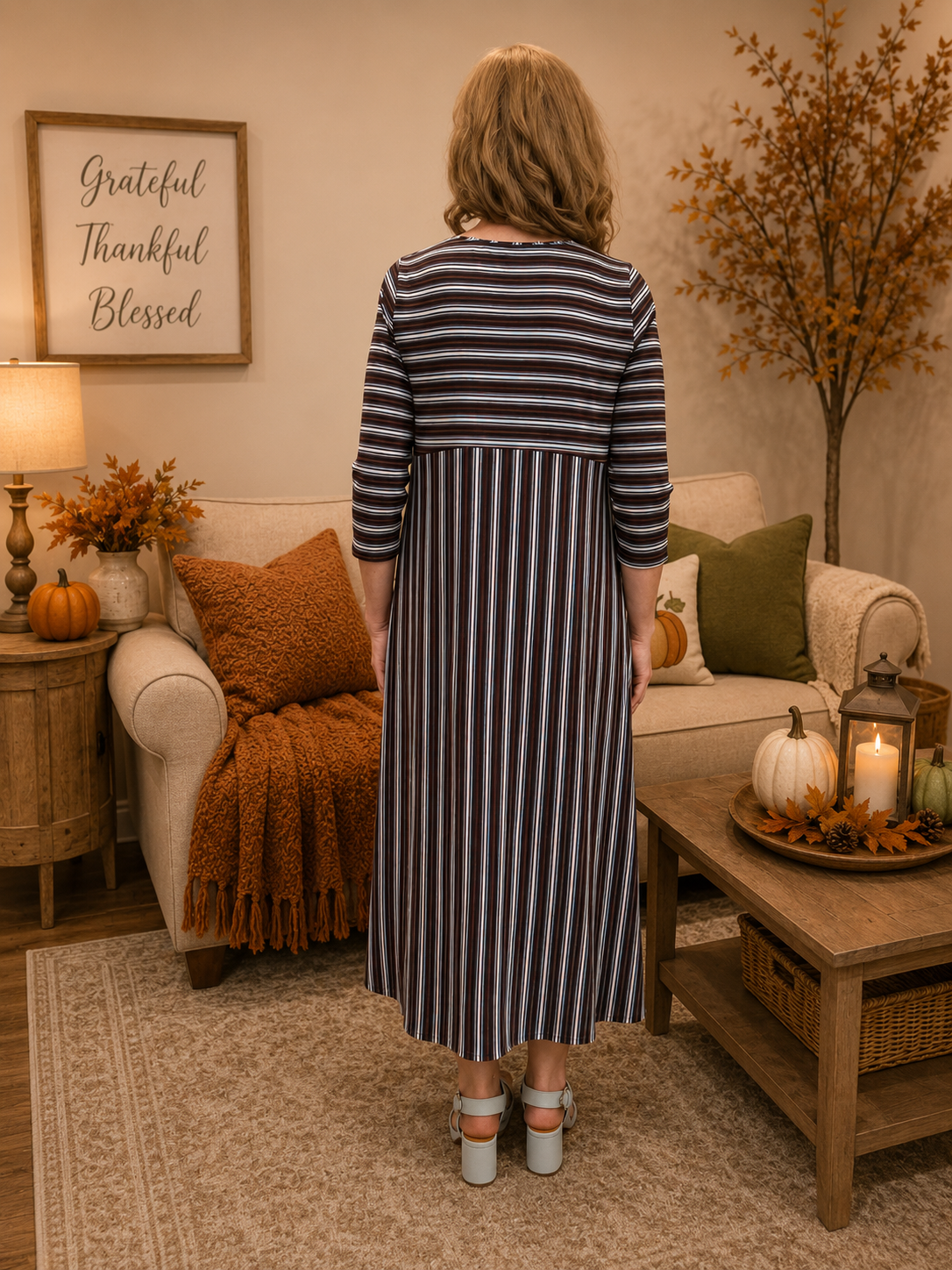 Haley-Striped Dress