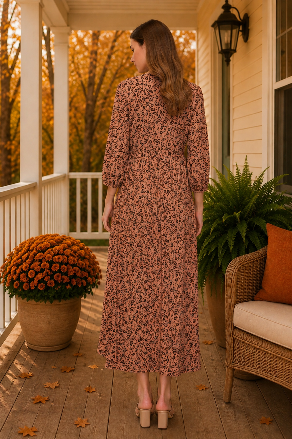 Crystal Fall Leopard Dress-2 Colors