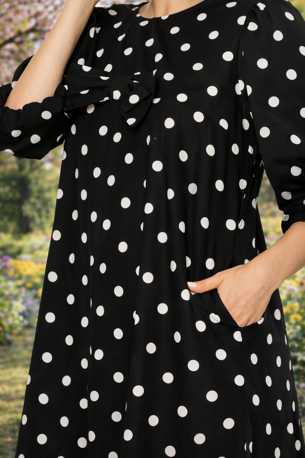Polka Dot Hi Low Dress