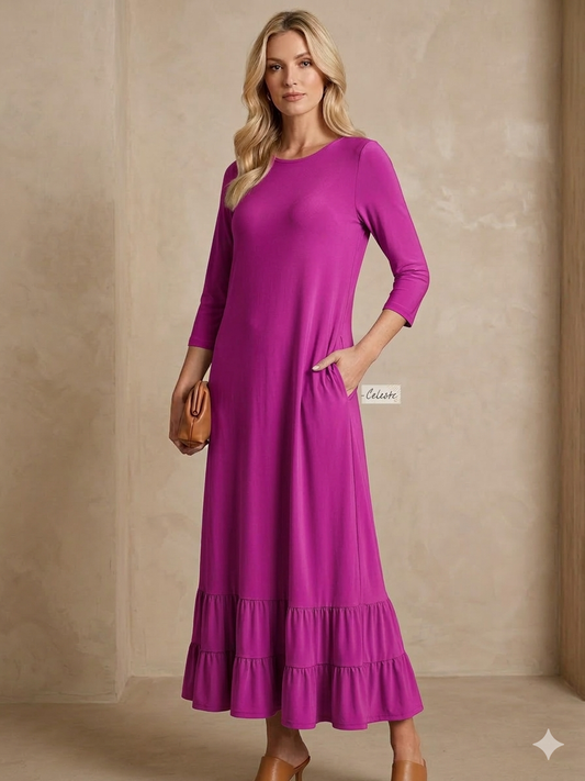 Opal Dress-Magenta
