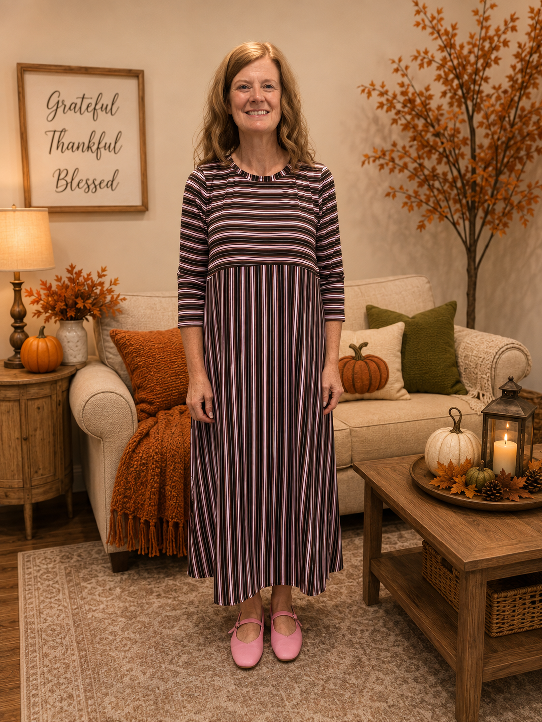 Haley-Striped Dress