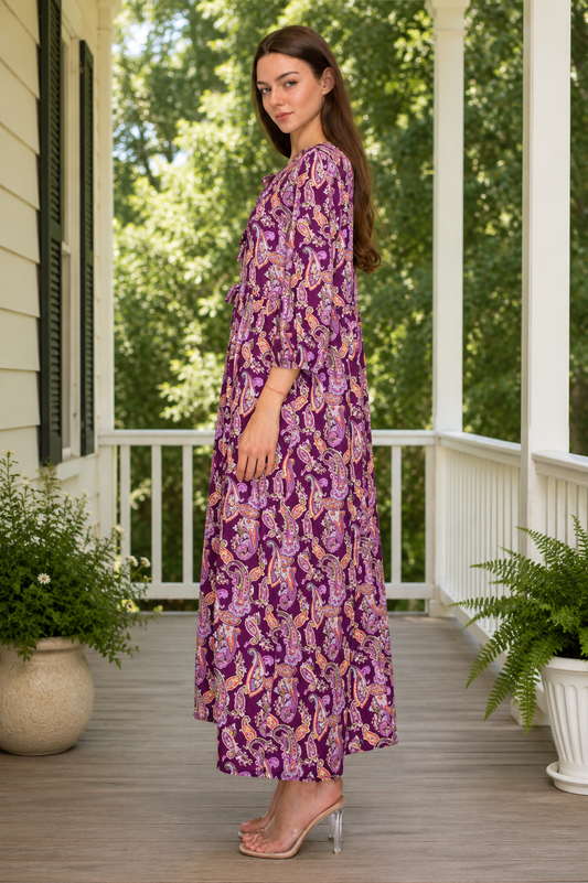 Crystal Purple Paisley