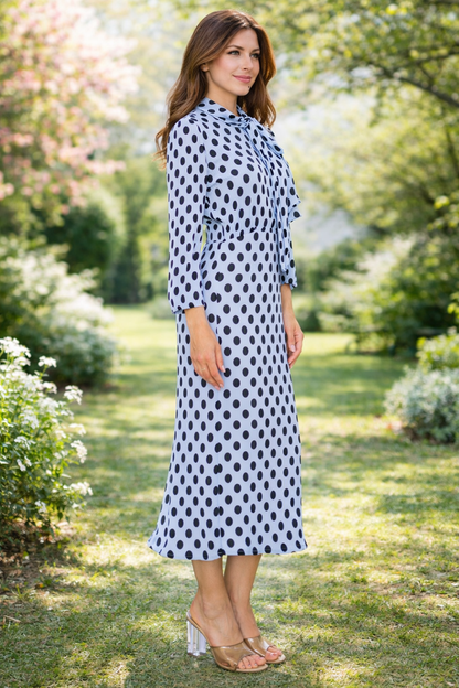 Polka Dot Bodre Tunic-2Colors