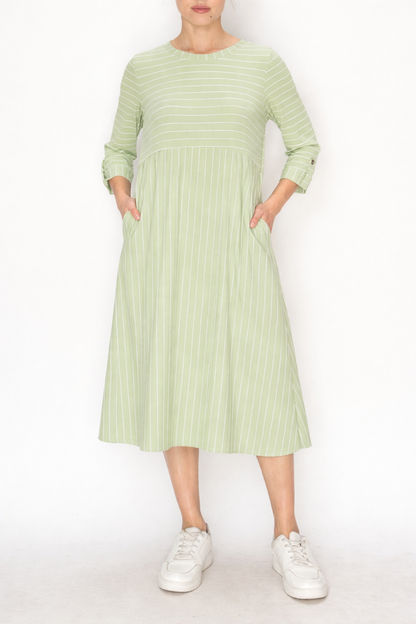 Haley-Striped Dress-6 Colors