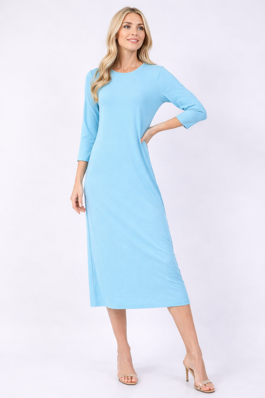 Layering Dress-3/4 Sleeve-9 Colors