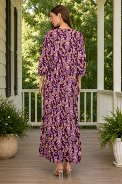 Crystal Purple Paisley