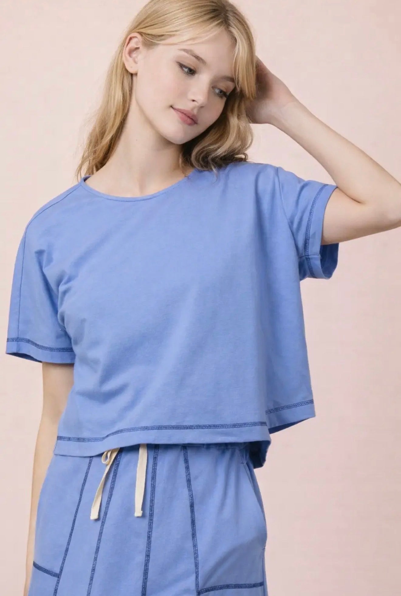 Ella-Skirt Set-Blue