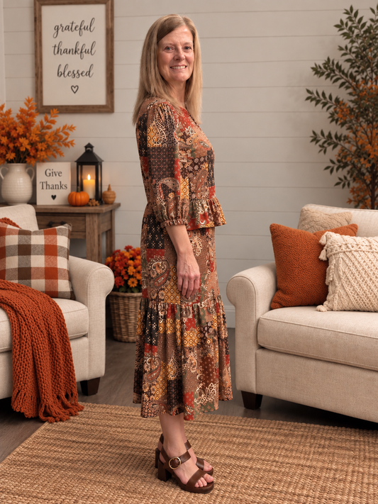 Darcy Fall Patch Dress