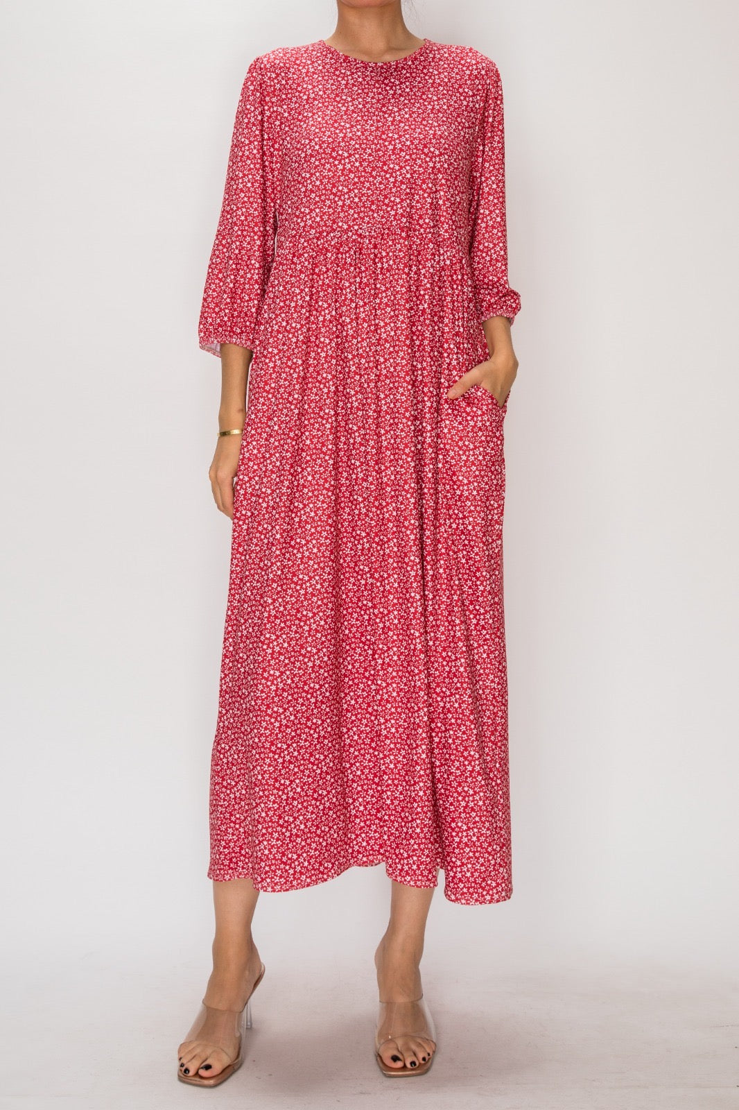 Holland Red Floral Dress