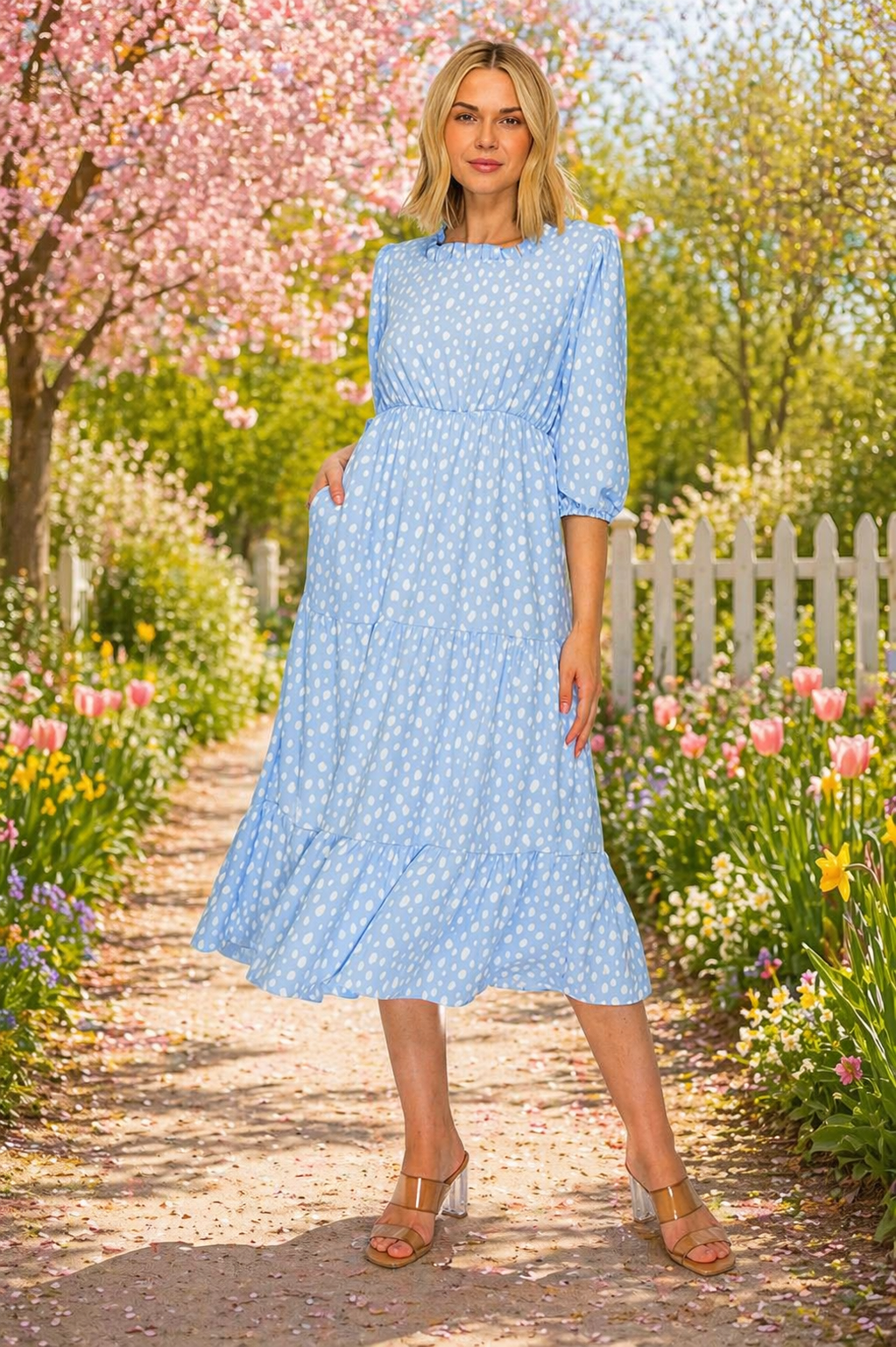 Lucy-Spotted Dress-2 Colors