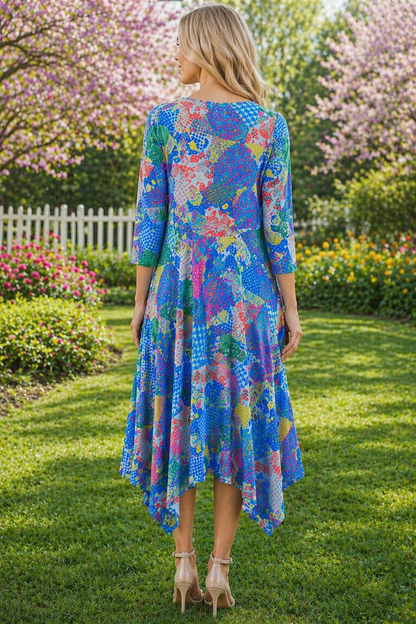 Hannah Handkerchief Patchwork Dress