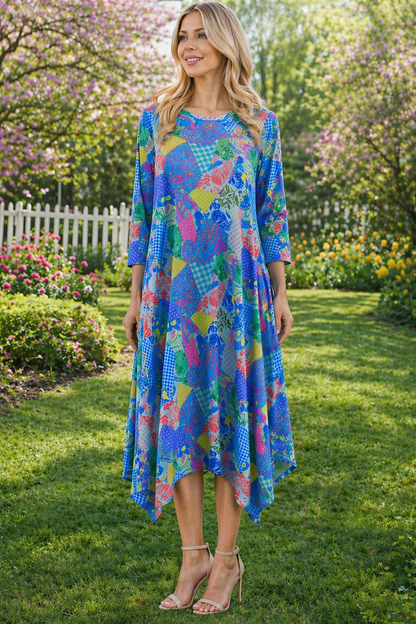 Hannah Handkerchief Patchwork Dress
