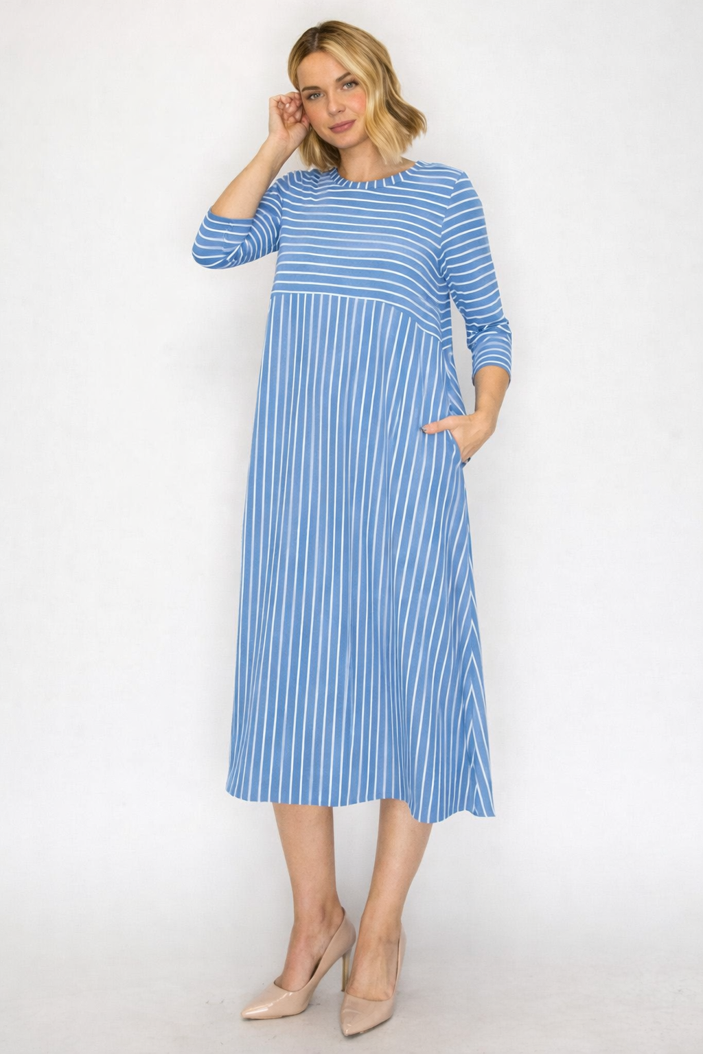 Haley-Striped Dress-6 Colors