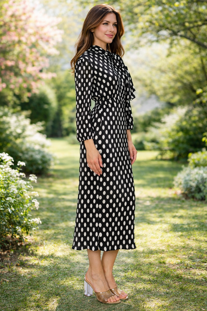 Polka Dot Bodre Tunic-2Colors