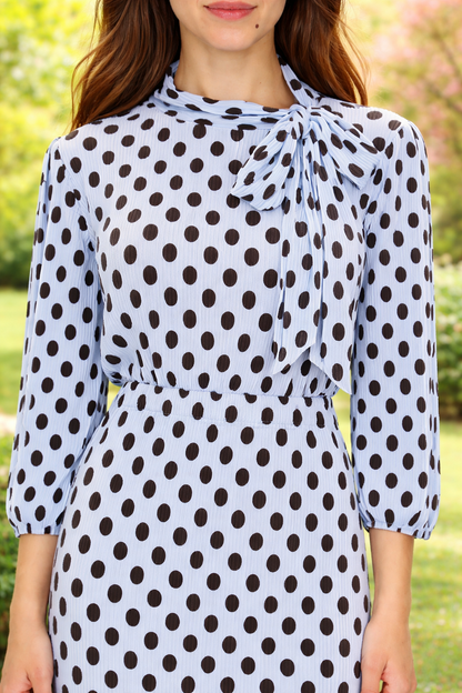 Polka Dot Bodre Tunic-2Colors