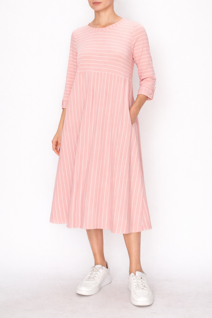 Haley-Striped Dress-6 Colors