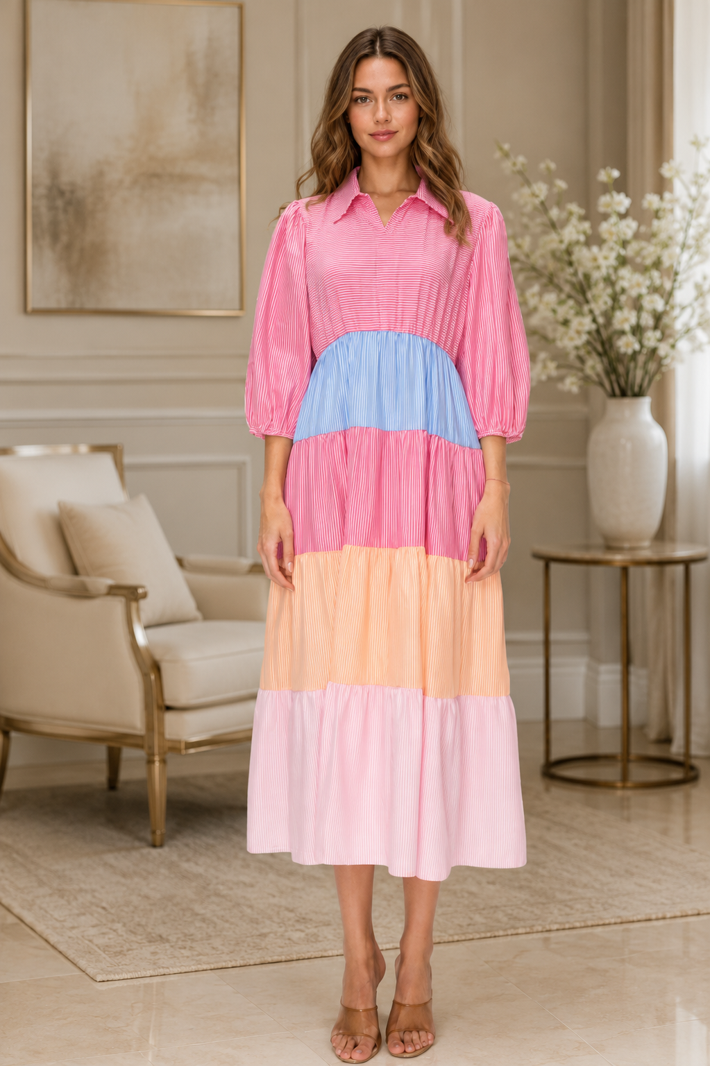 Seersucker Dress-2 Colors
