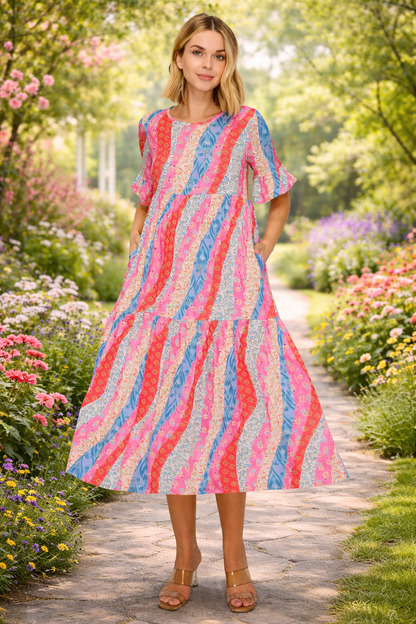 Savannah-Rainbow Dress-FINAL SALE