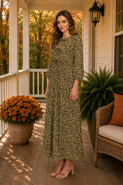 Crystal Fall Leopard Dress-2 Colors