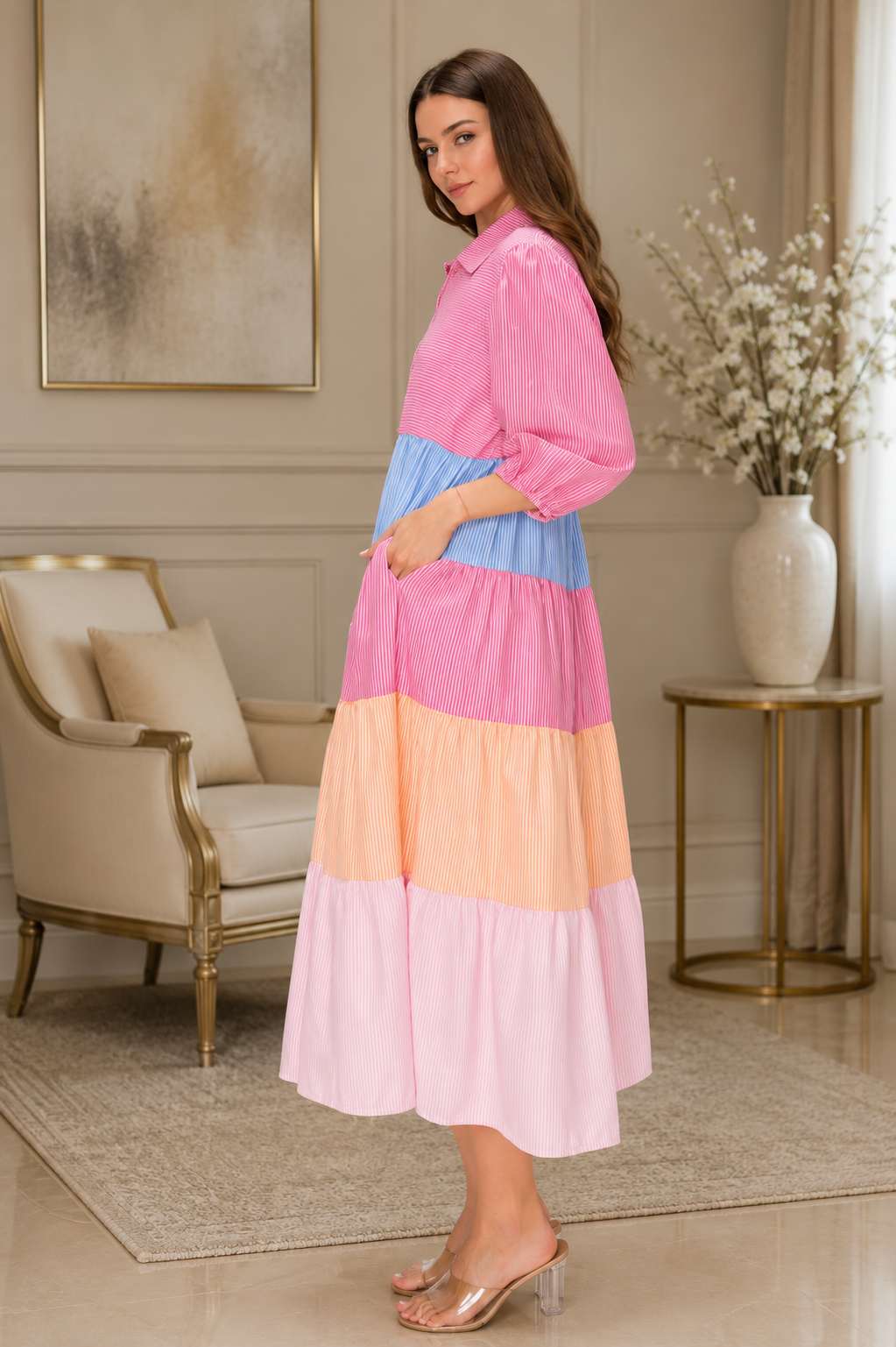 Seersucker Dress-2 Colors