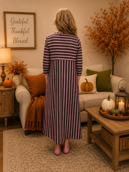 Haley-Striped Dress