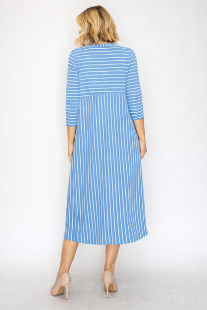 Haley-Striped Dress-6 Colors
