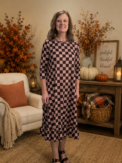 Melody Checked Dress