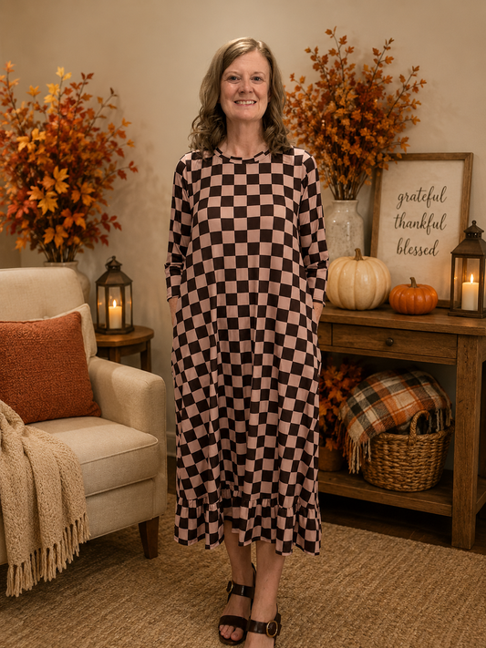 Melody Checked Dress