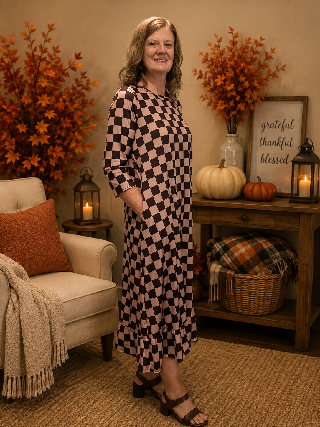 Melody Checked Dress