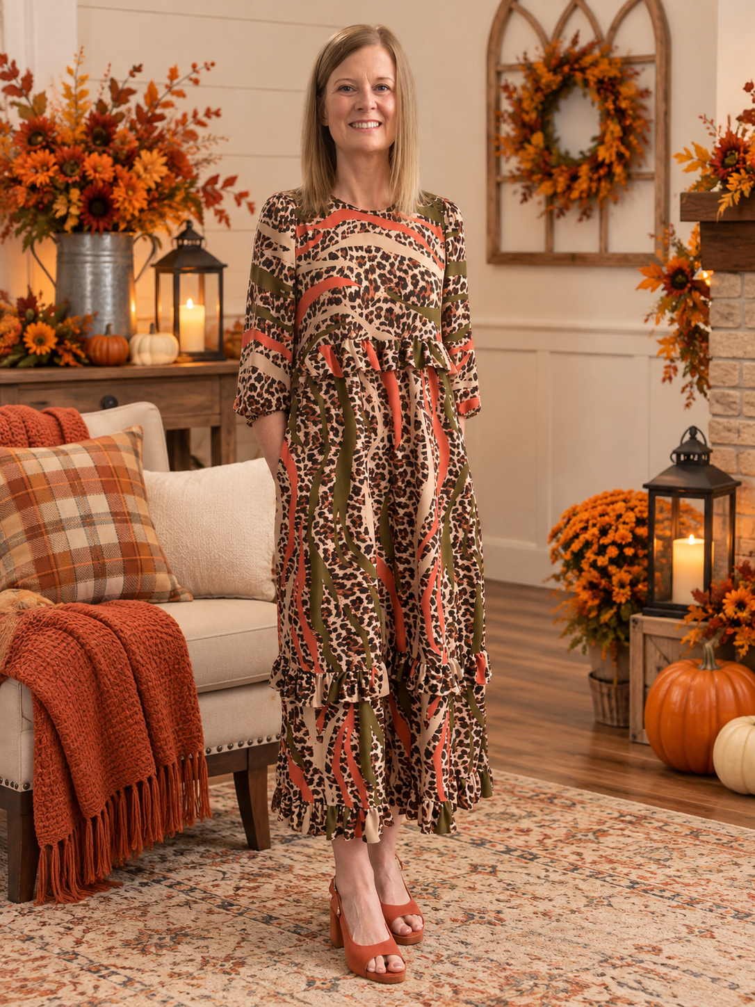 Darcy Fall Swirl Dress