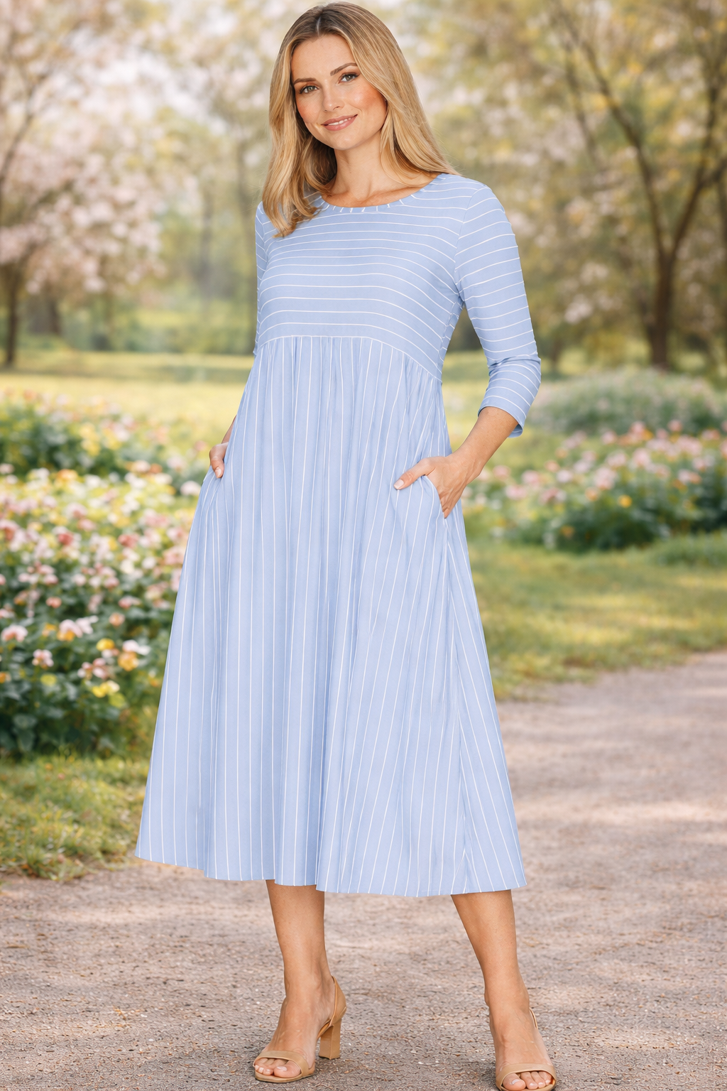 Haley-Striped Dress-6 Colors