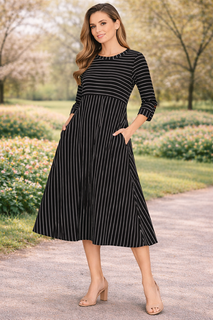Haley-Striped Dress-6 Colors