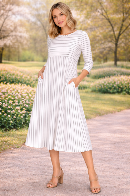 Haley-Striped Dress-6 Colors