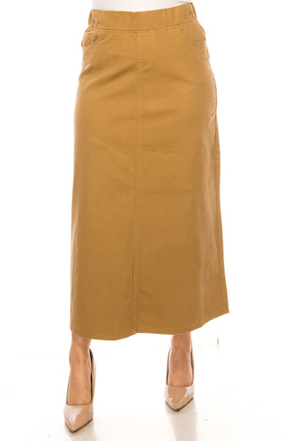 Khaki 38" Skirt