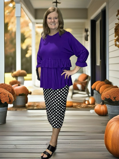 Purple Baby Doll Tiered Tunic