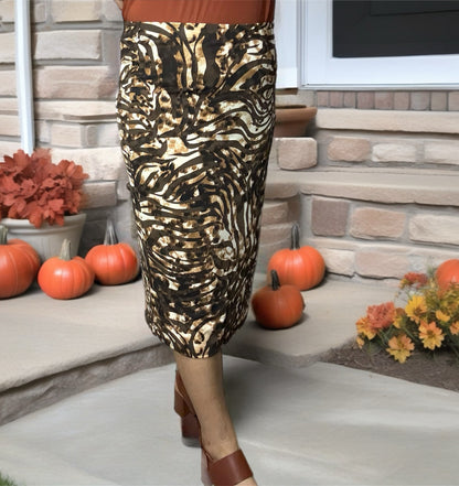 Brown Zebra Skirt 27"/29"