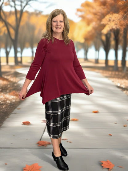 Black Plaid 32"/33"  & 27"/29"Skirt