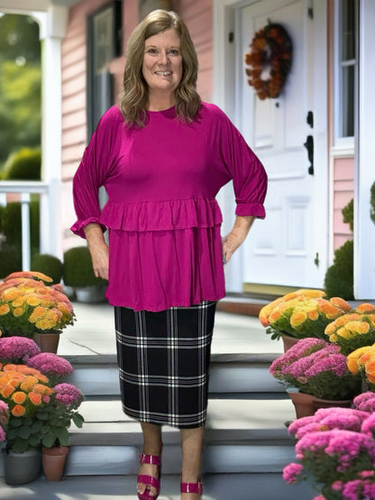 Black Plaid 32"/33"  & 27"/29"Skirt